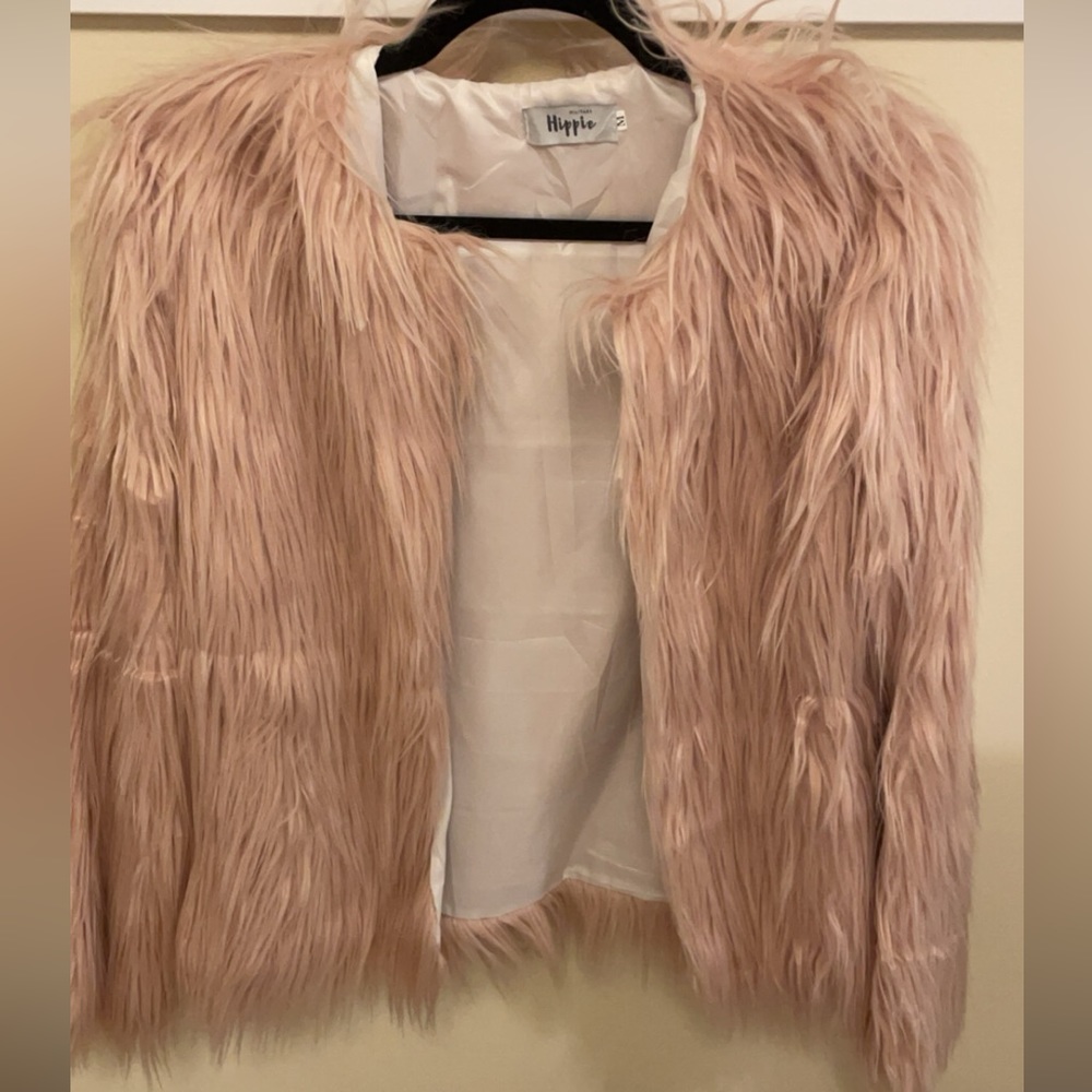 Pink Faux fur jacket